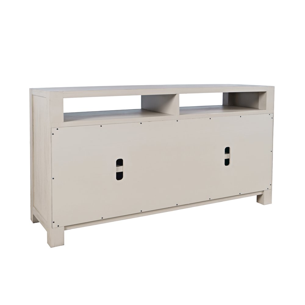 60" Modern Transitional Media Console TV Stand with Four-Door Cabinet Storage. Picture 7