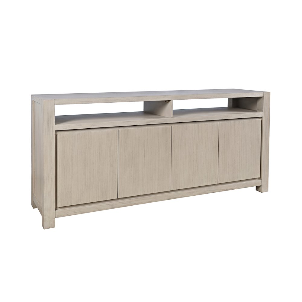 70" Modern Transitional Media Console TV Stand with Four-Door Cabinet Storage. Picture 2