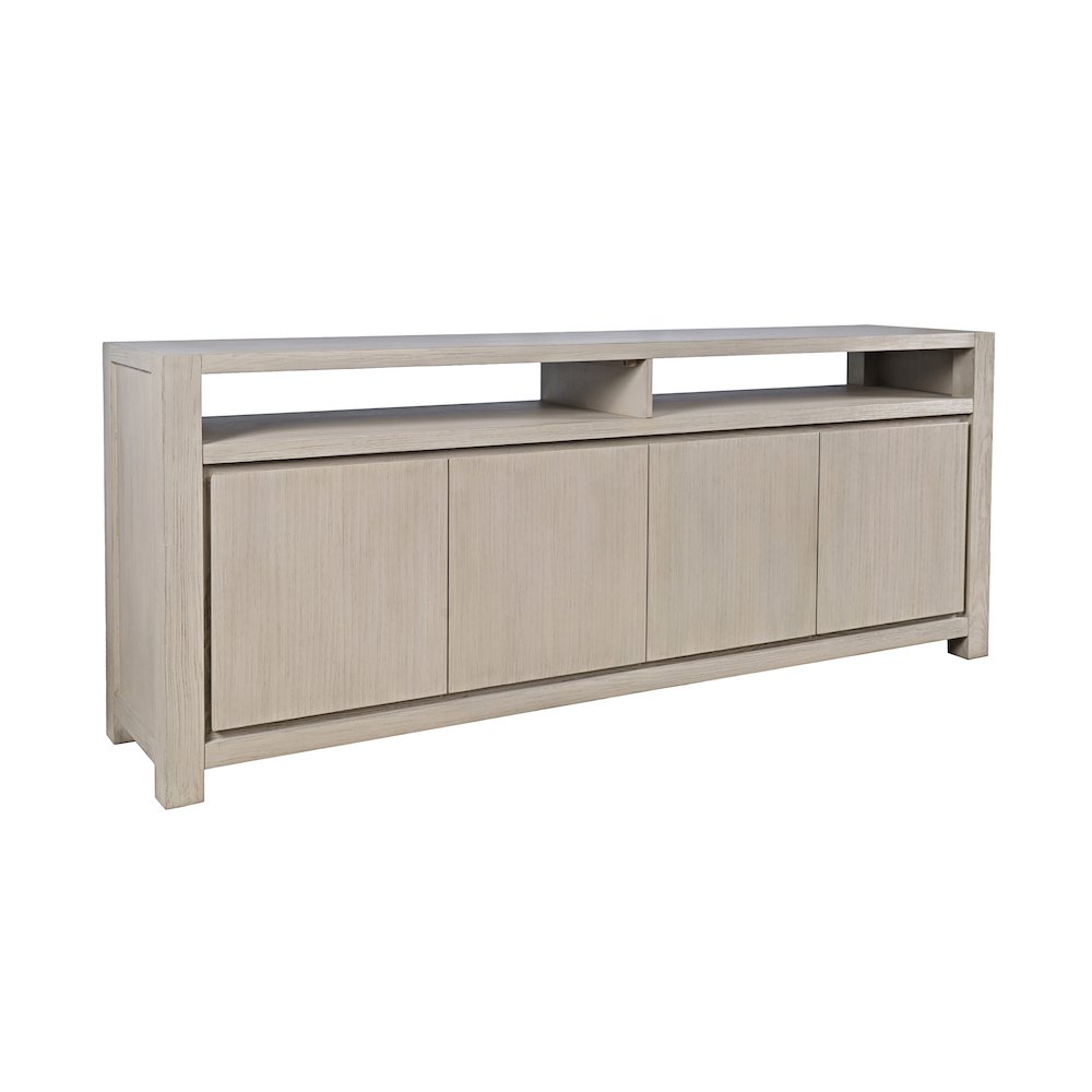80" Modern Transitional Media Console TV Stand with Four-Door Cabinet Storage. Picture 2