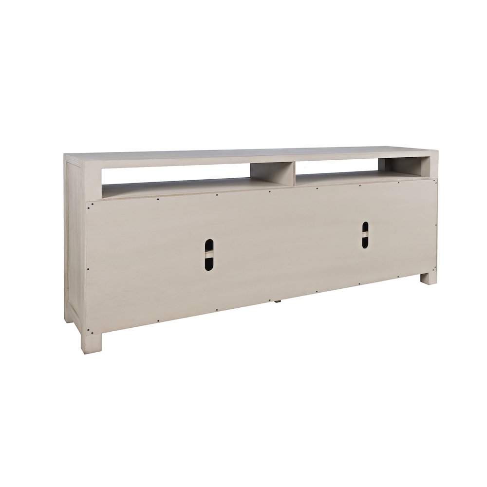 80" Modern Transitional Media Console TV Stand with Four-Door Cabinet Storage. Picture 7