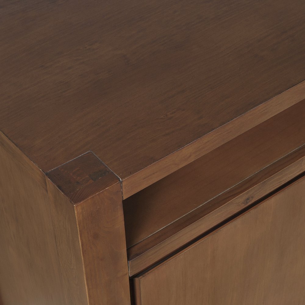 80" Modern Transitional Media Console TV Stand with Four-Door Cabinet Storage. Picture 3