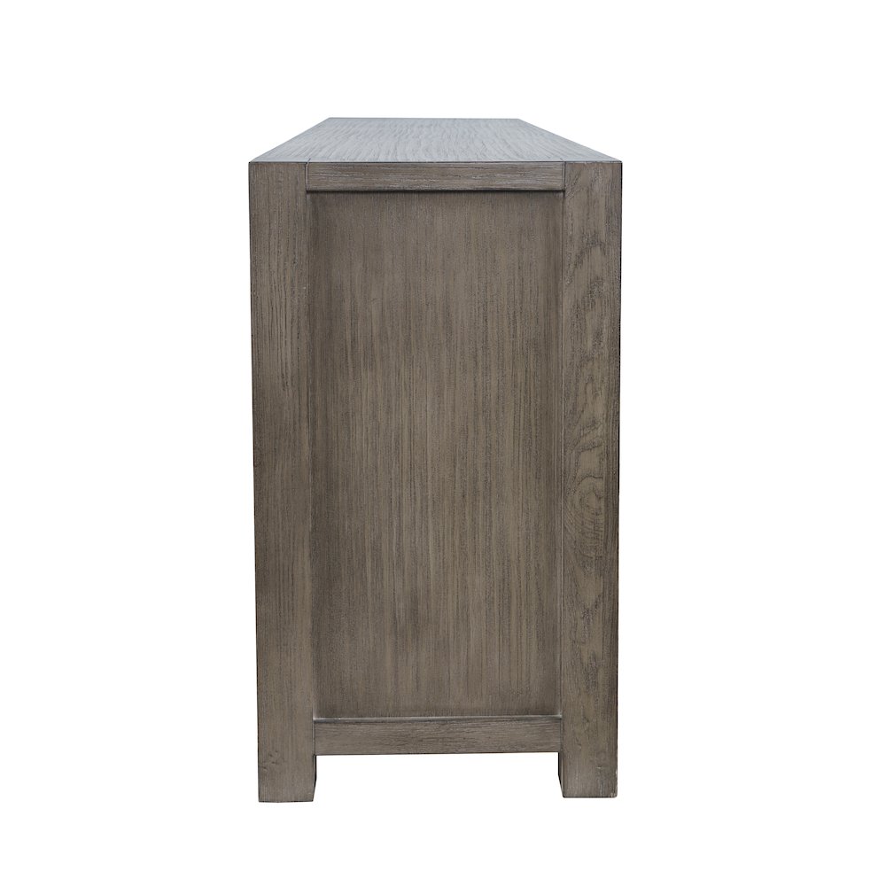 70" Modern Transitional Media Console TV Stand with Four-Door Cabinet Storage. Picture 5
