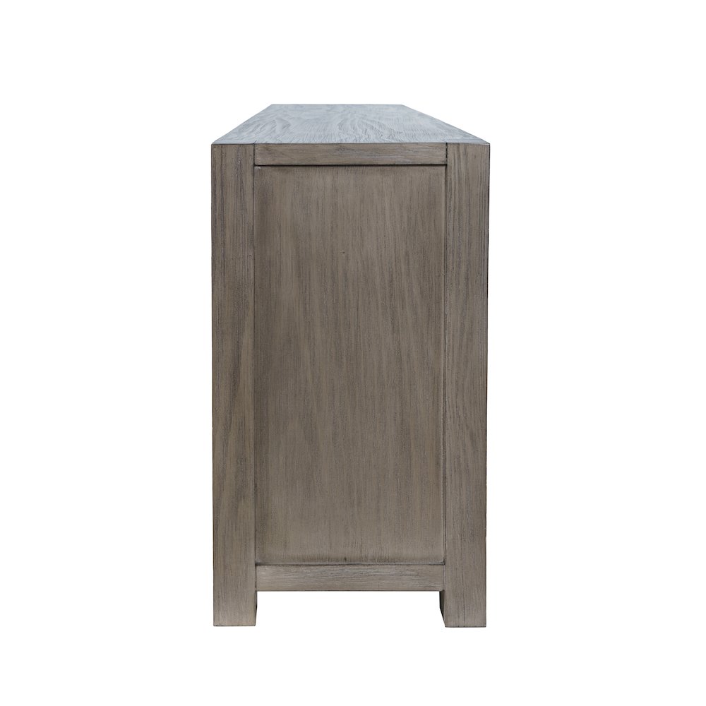80" Modern Transitional Media Console TV Stand with Four-Door Cabinet Storage. Picture 5
