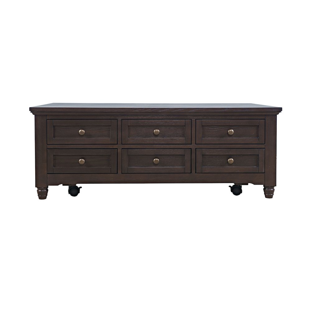 Brentwood Modern Transitional Lift-Top Coffee Table With Storage. Picture 1