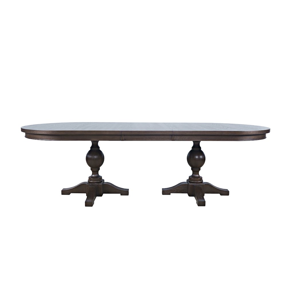 Brentwood Modern Transitional 102" Double Pedestal Dining Table. Picture 1