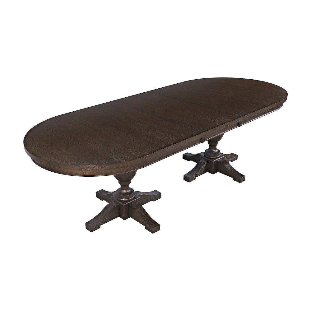 Brentwood Modern Transitional 102" Double Pedestal Dining Table. Picture 3