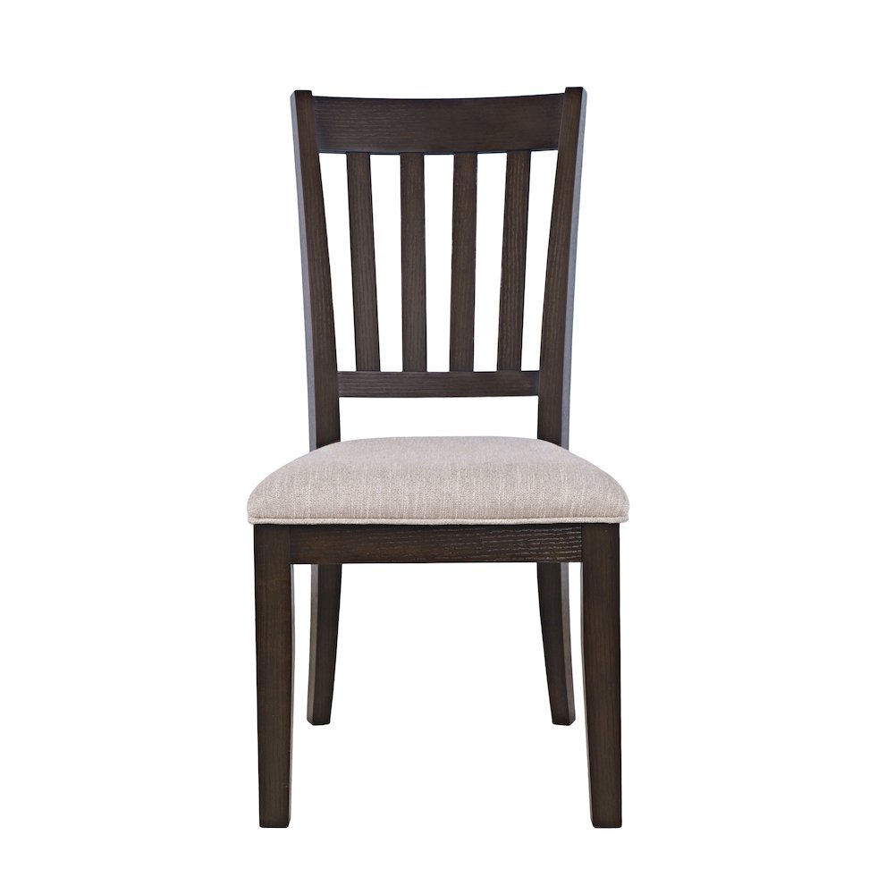 Brentwood Modern Transitional Slatback Dining Chair - Set of 2. Picture 1