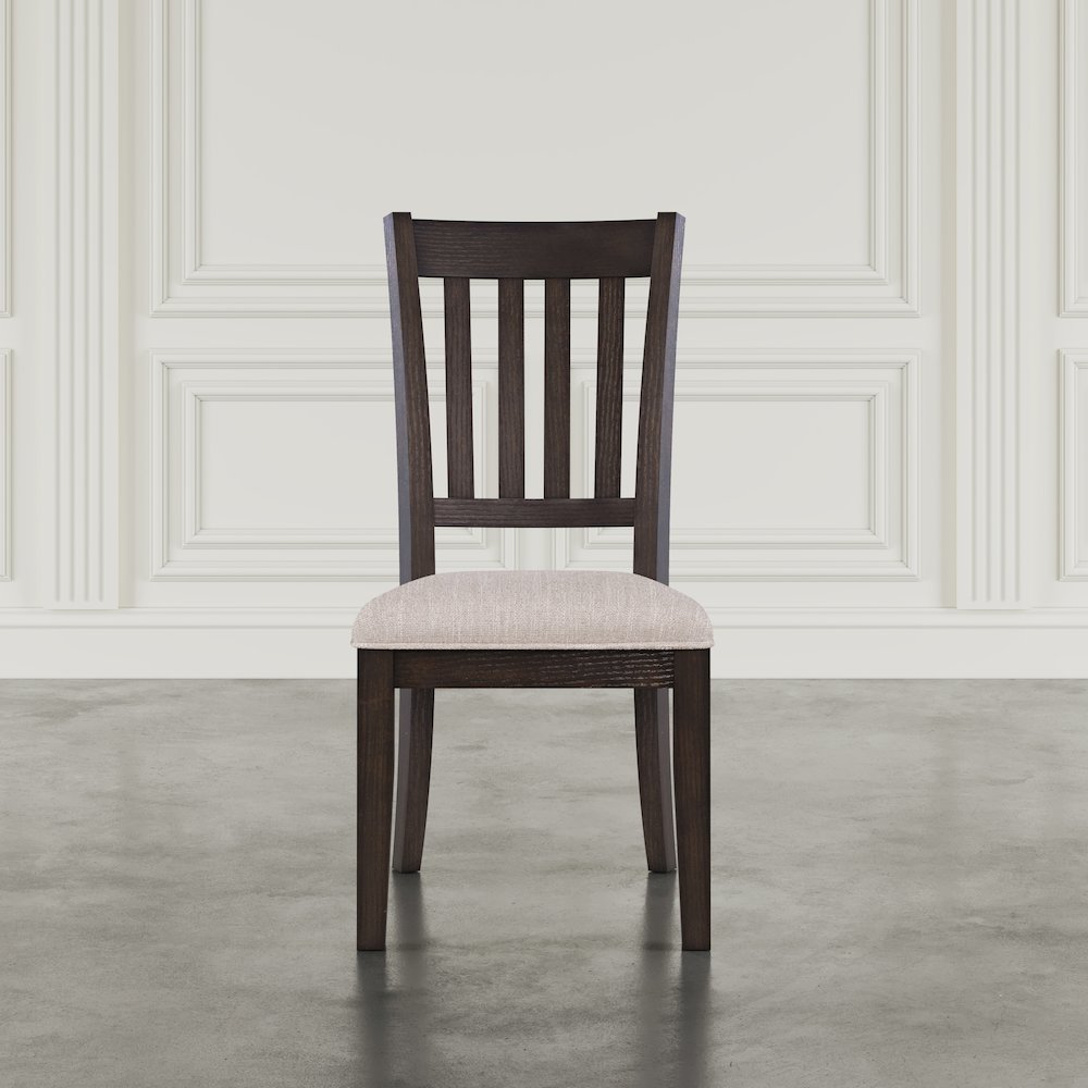 Brentwood Modern Transitional Slatback Dining Chair - Set of 2. Picture 10