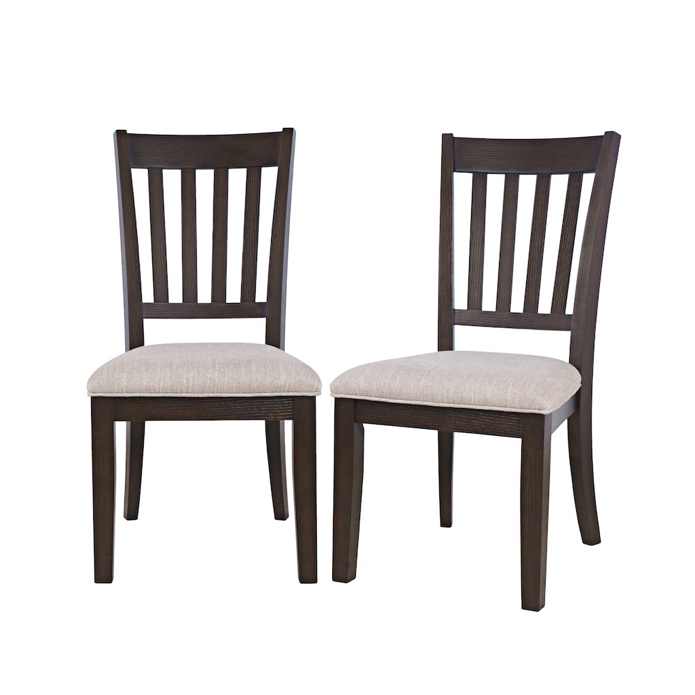 Brentwood Modern Transitional Slatback Dining Chair - Set of 2. Picture 5
