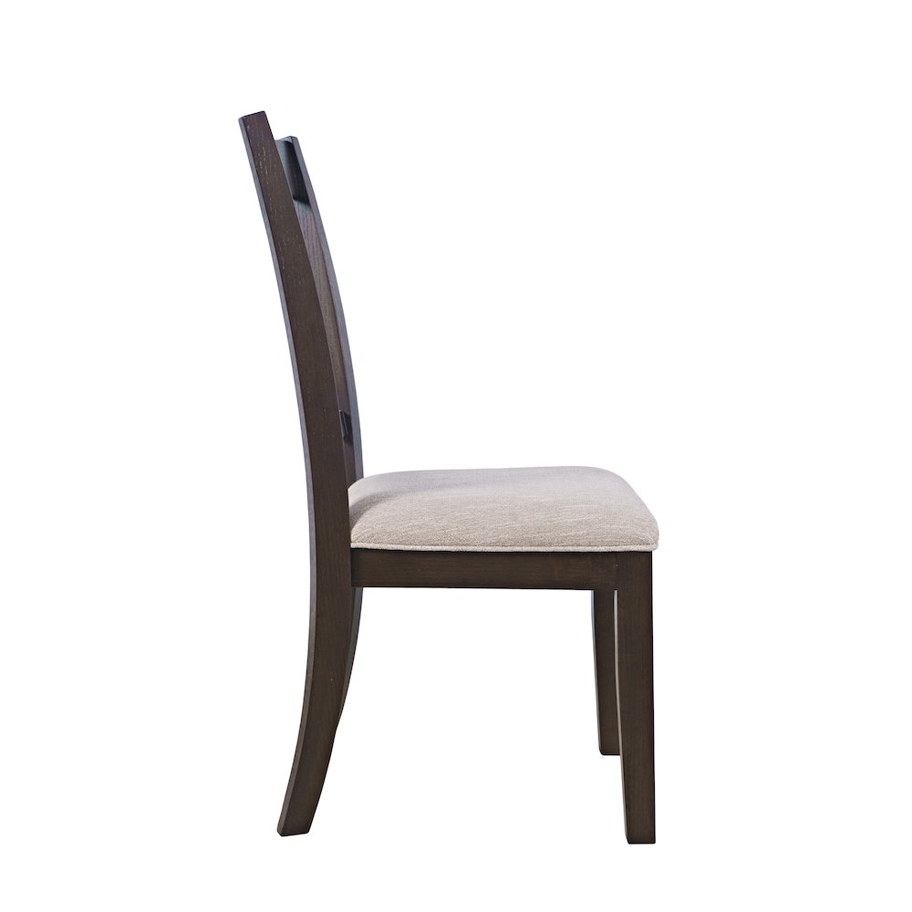 Brentwood Modern Transitional Slatback Dining Chair - Set of 2. Picture 8