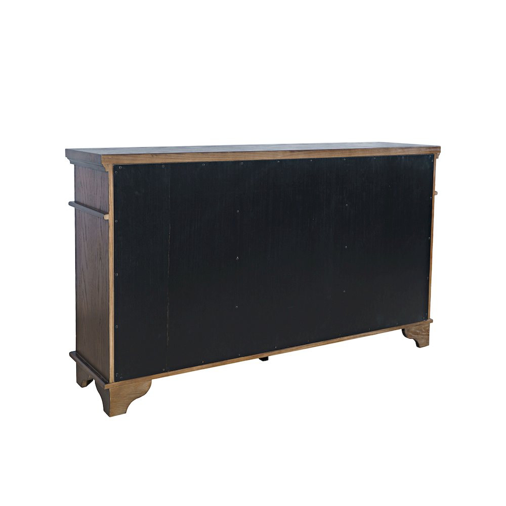 Brentwood 60" Modern Transitional Three Door Sideboard Storage Cabinet. Picture 8