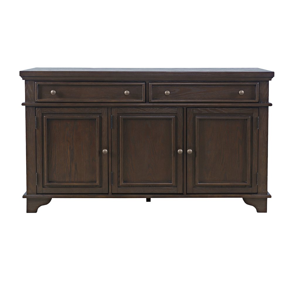 Brentwood 60" Modern Transitional Three Door Sideboard Storage Cabinet. Picture 1