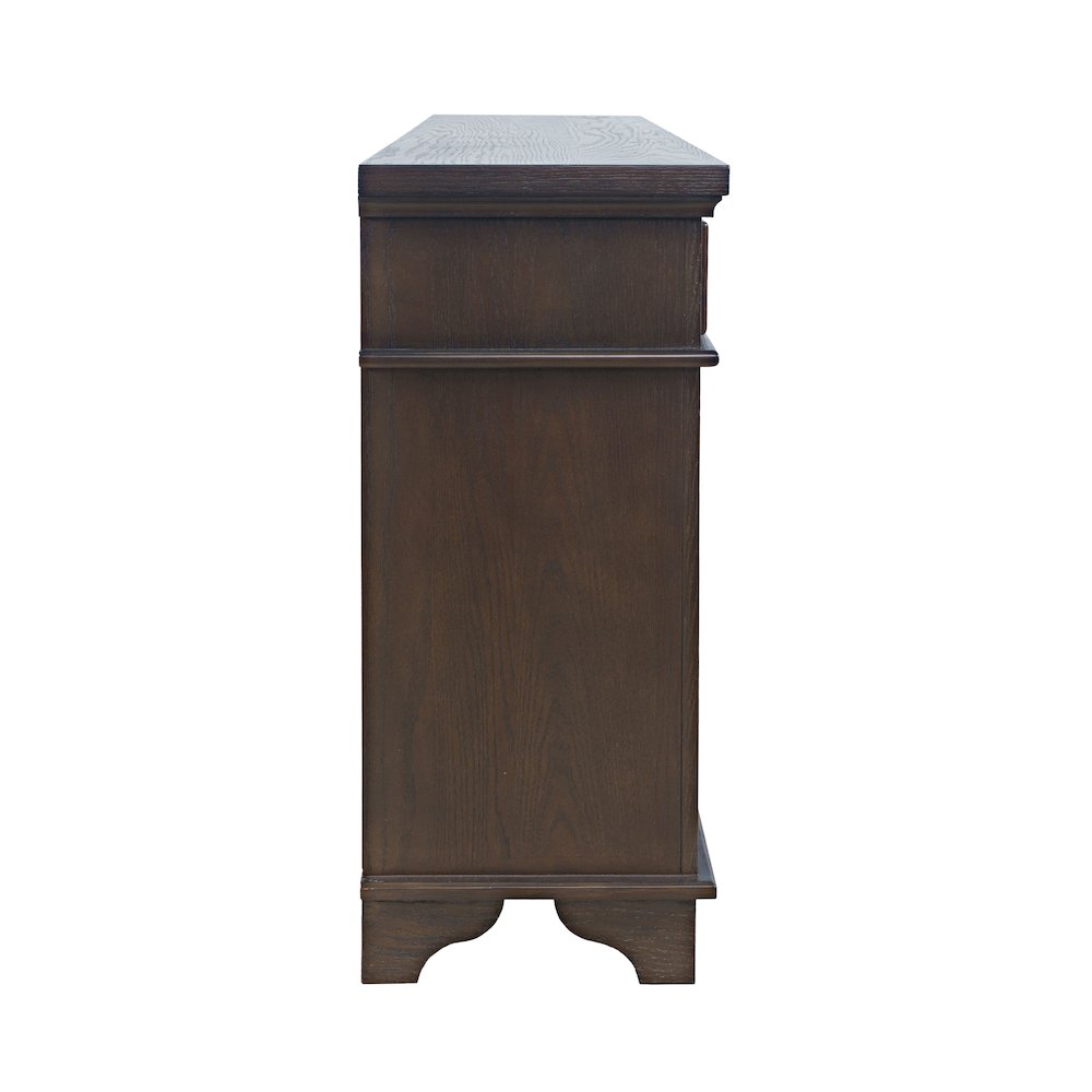 Brentwood 60" Modern Transitional Three Door Sideboard Storage Cabinet. Picture 6