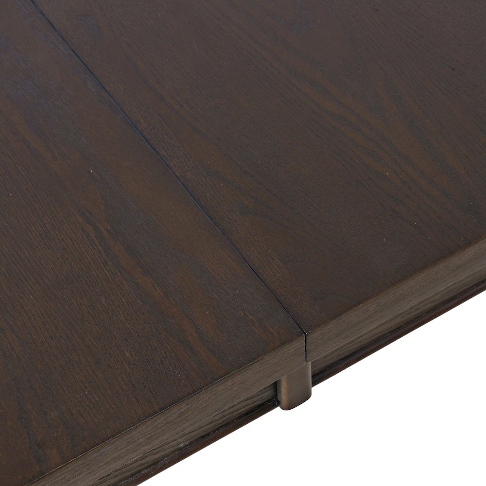 Brentwood Modern Transitional 72" Rectangular Dining Table with Extension. Picture 4