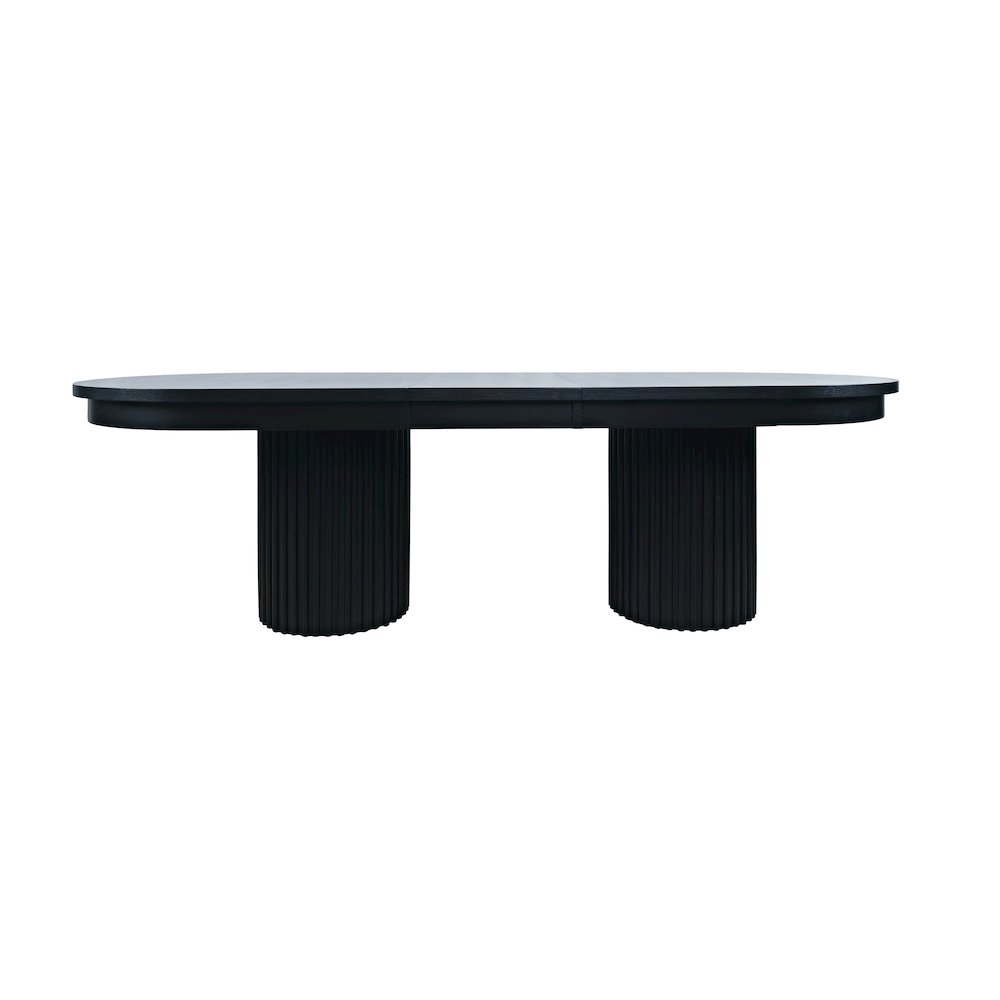Auden Mid-Century Modern 102" Double Pedestal Dining Table. Picture 1