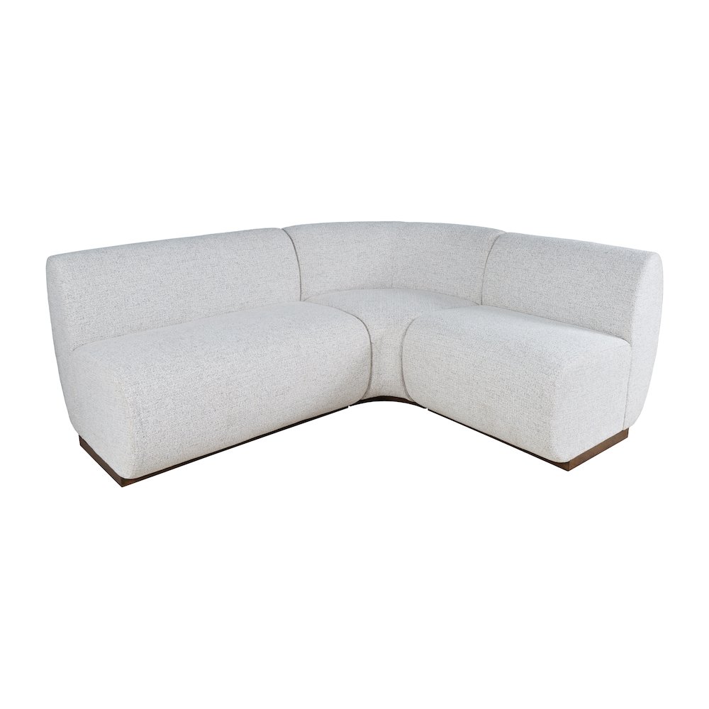 Modern Banquette Upholstered Sectional Bench Seating with Performance Fabric. Picture 1