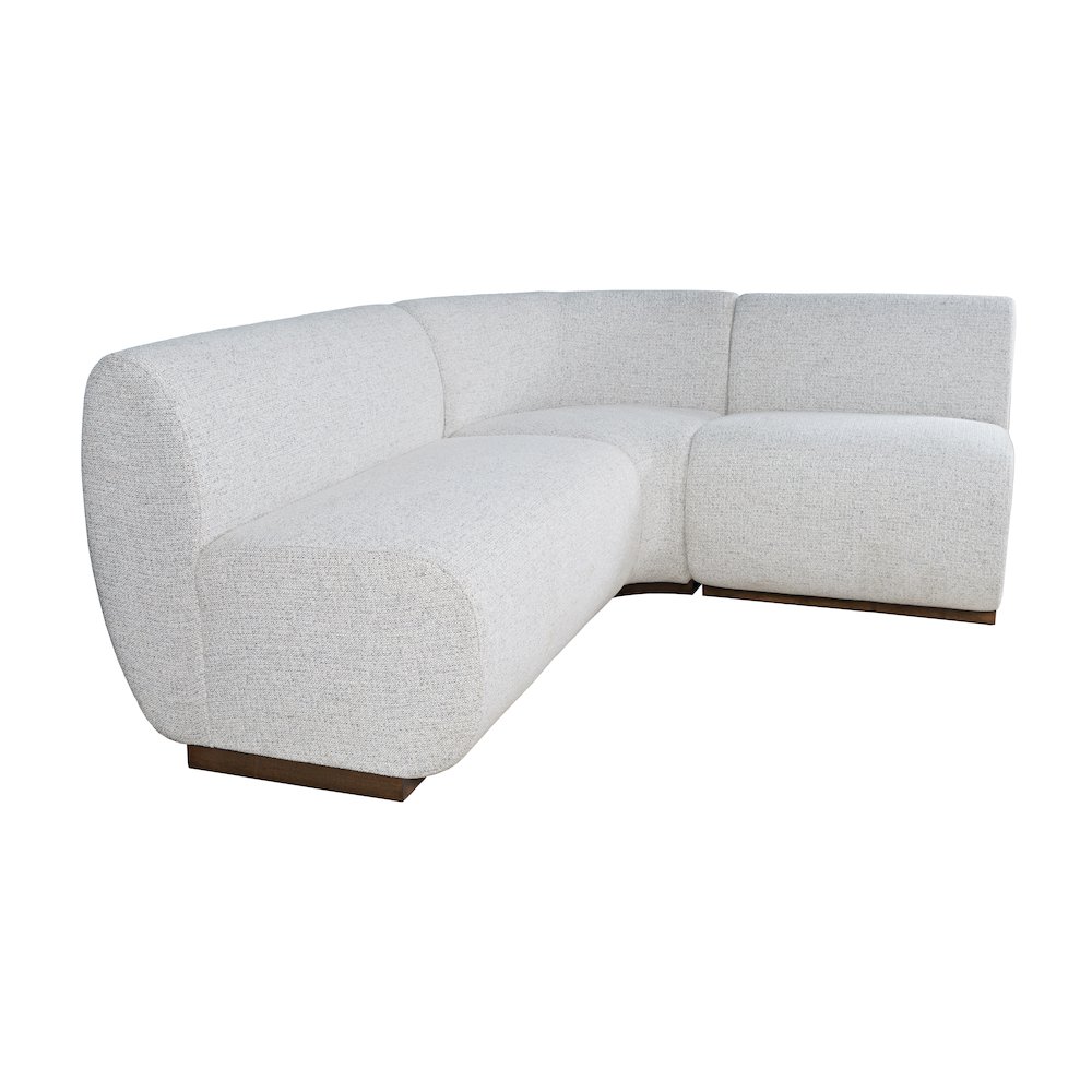 Modern Banquette Upholstered Sectional Bench Seating with Performance Fabric. Picture 3
