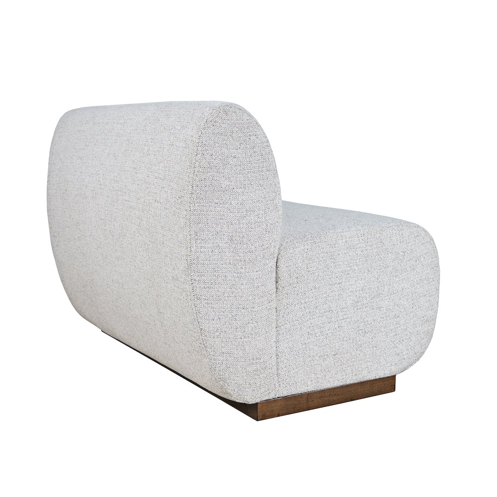 Modern Banquette Upholstered Sectional Two Seat Bench with Performance Fabric. Picture 5