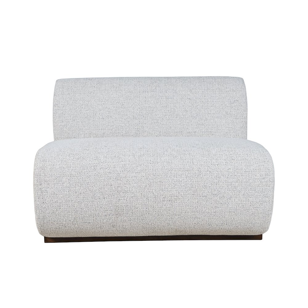 Modern Banquette Upholstered Sectional Two Seat Bench with Performance Fabric. Picture 1