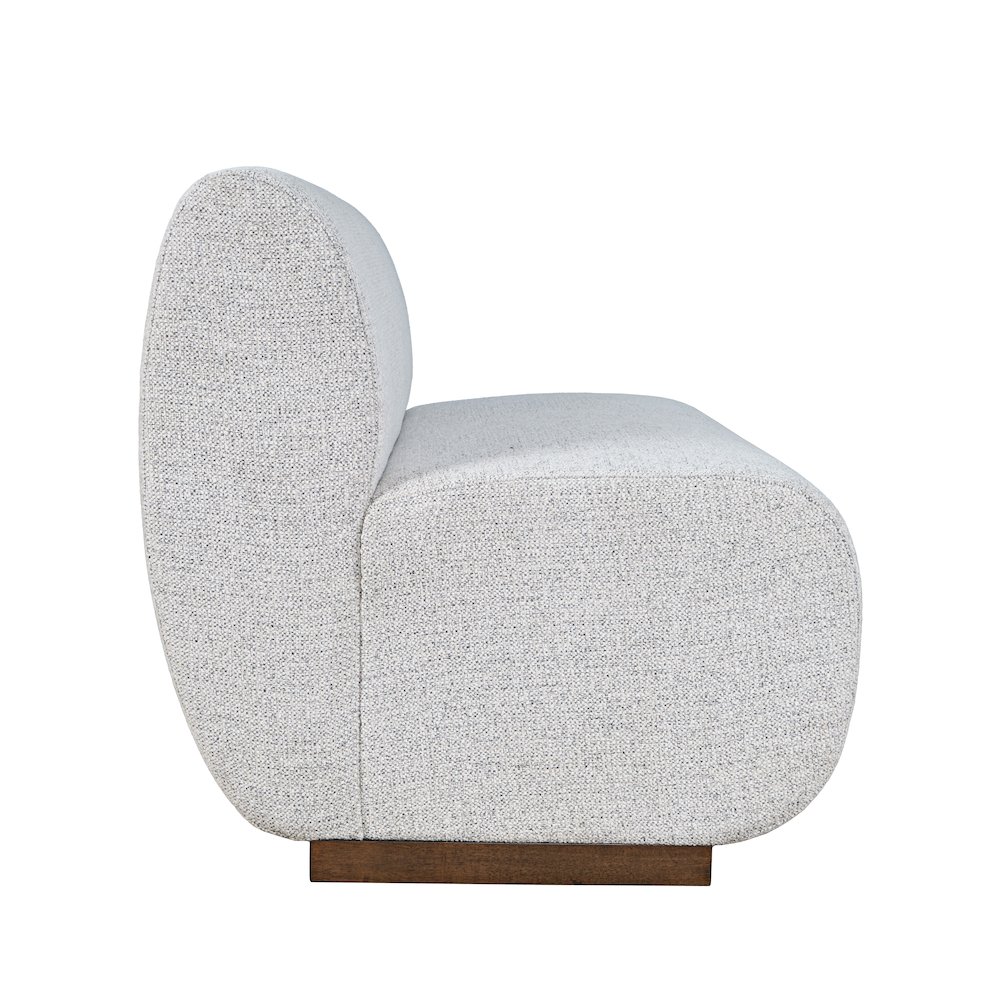 Modern Banquette Upholstered Sectional Two Seat Bench with Performance Fabric. Picture 4