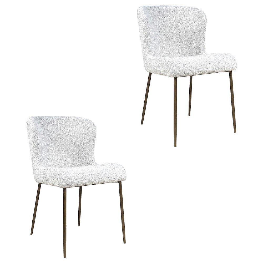 Dining Chairs, Natural Grey, Set of 2. Picture 1