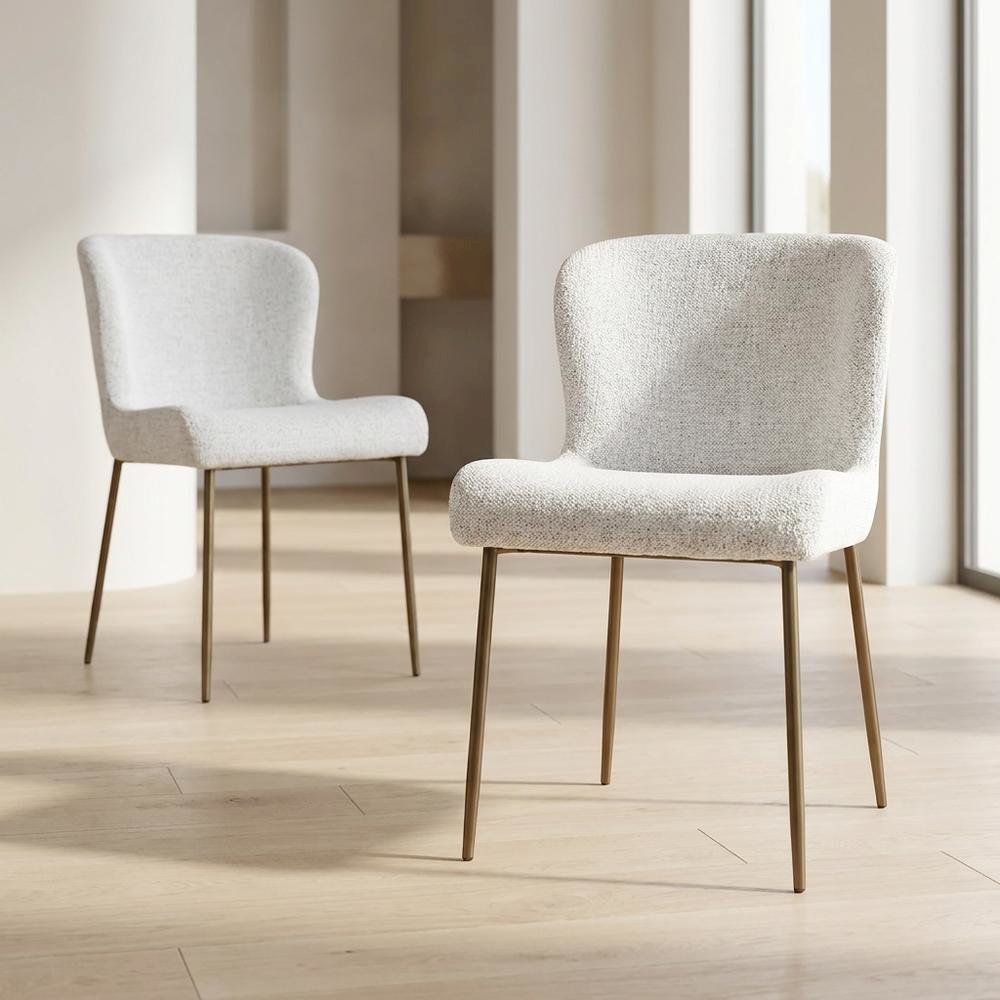 Dining Chairs, Natural Grey, Set of 2. Picture 4