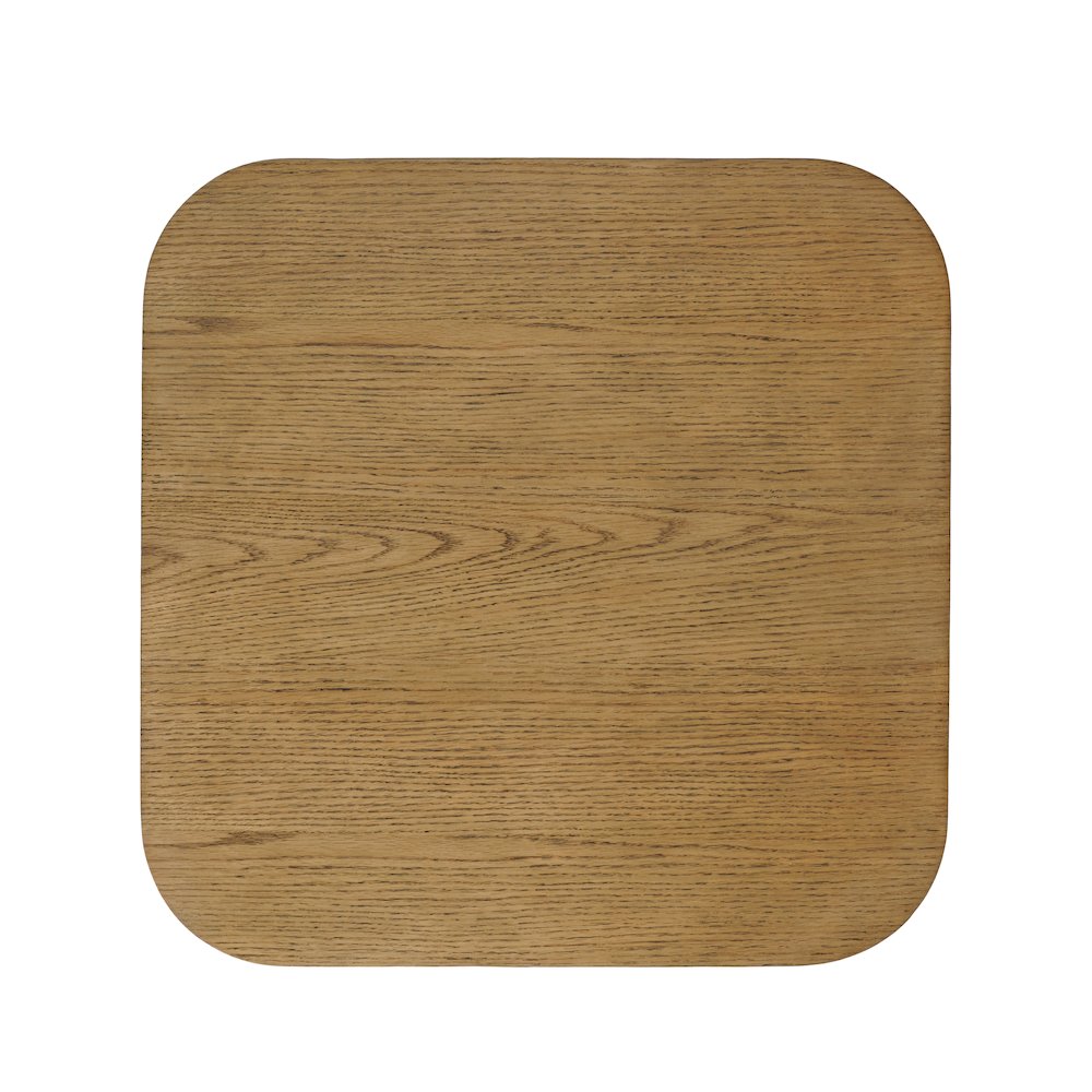 Janzen Contemporary Modern End Table with Open Storage and Rounded Corners. Picture 6
