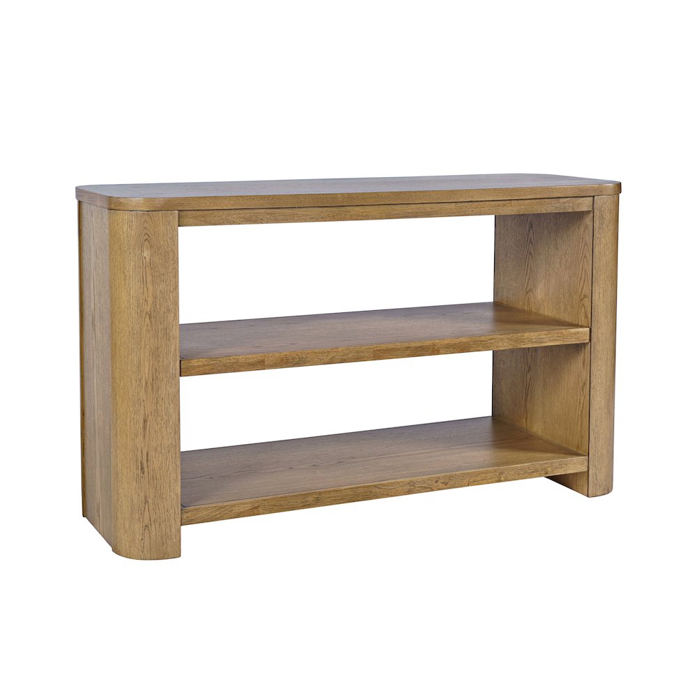 Janzen 50" Contemporary Modern Sofa Console Table with Open Storage Shelves. Picture 3