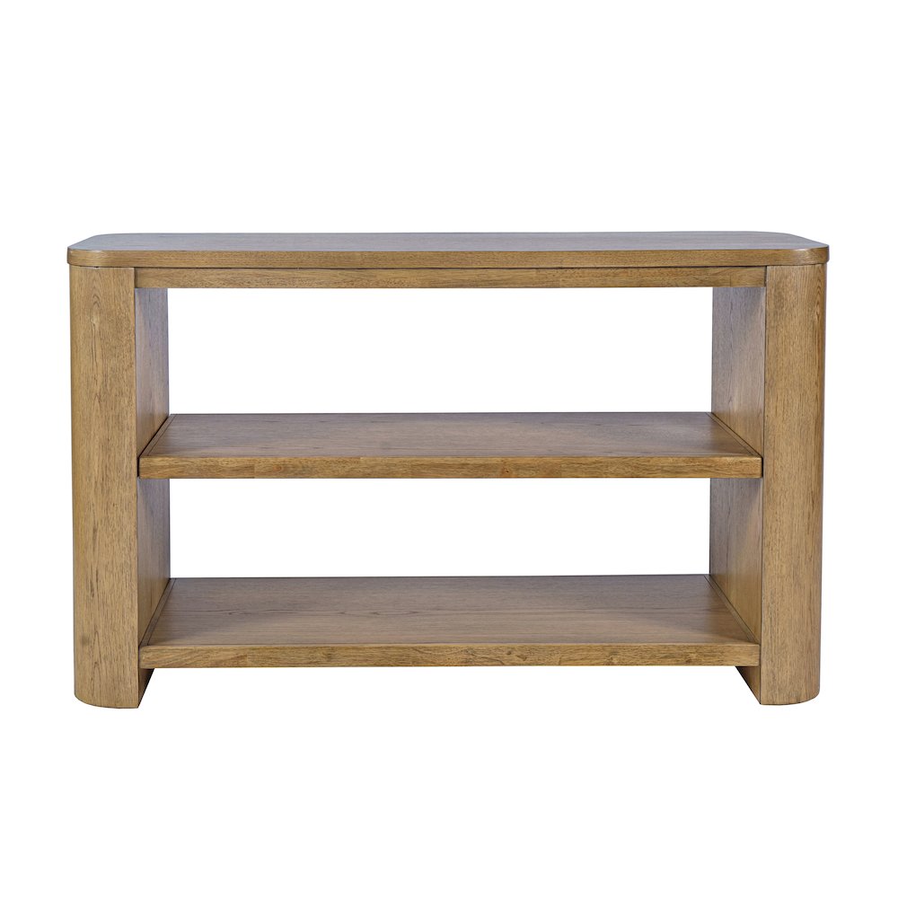 Janzen 50" Contemporary Modern Sofa Console Table with Open Storage Shelves. Picture 1
