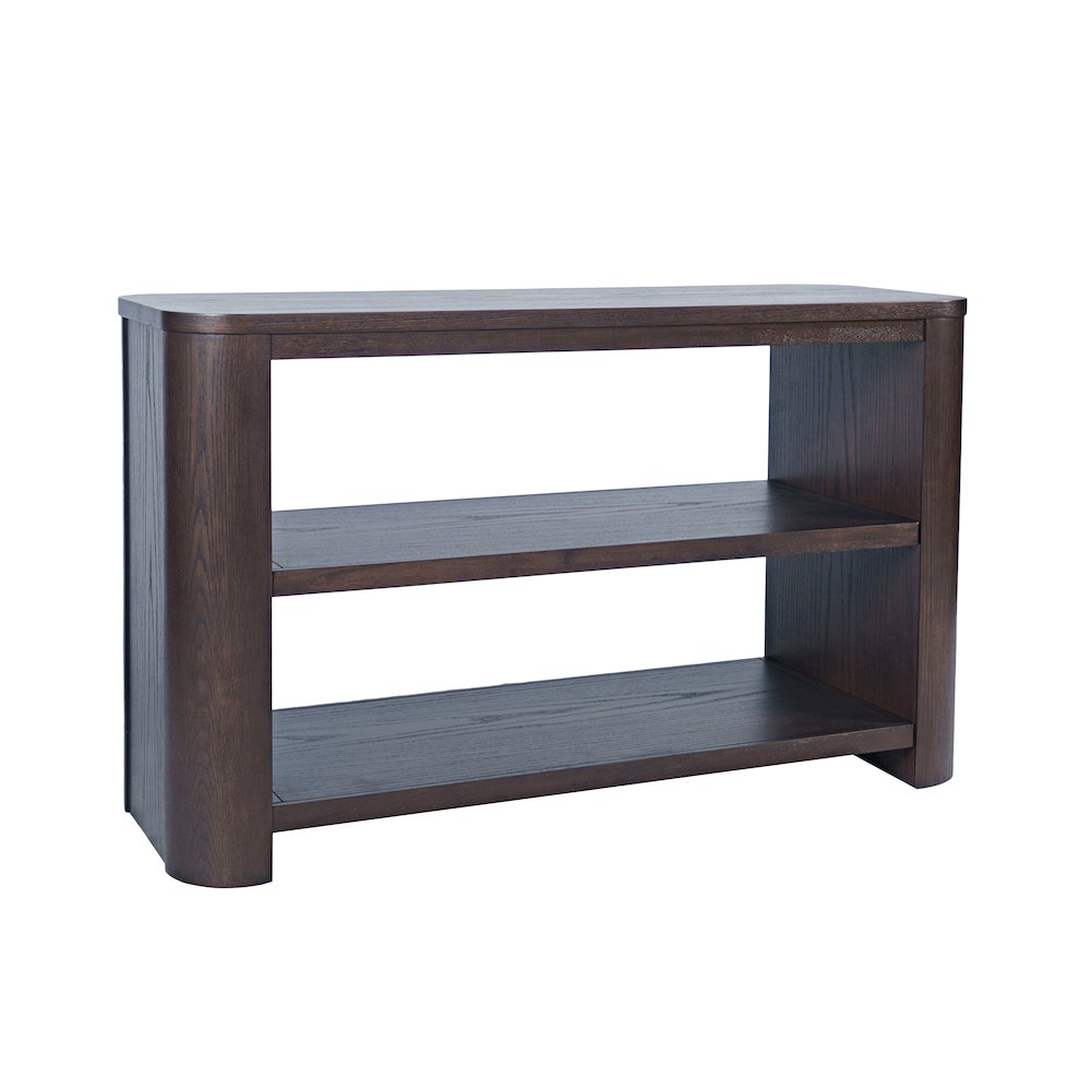 Janzen 50" Contemporary Modern Sofa Console Table with Open Storage Shelves. Picture 3