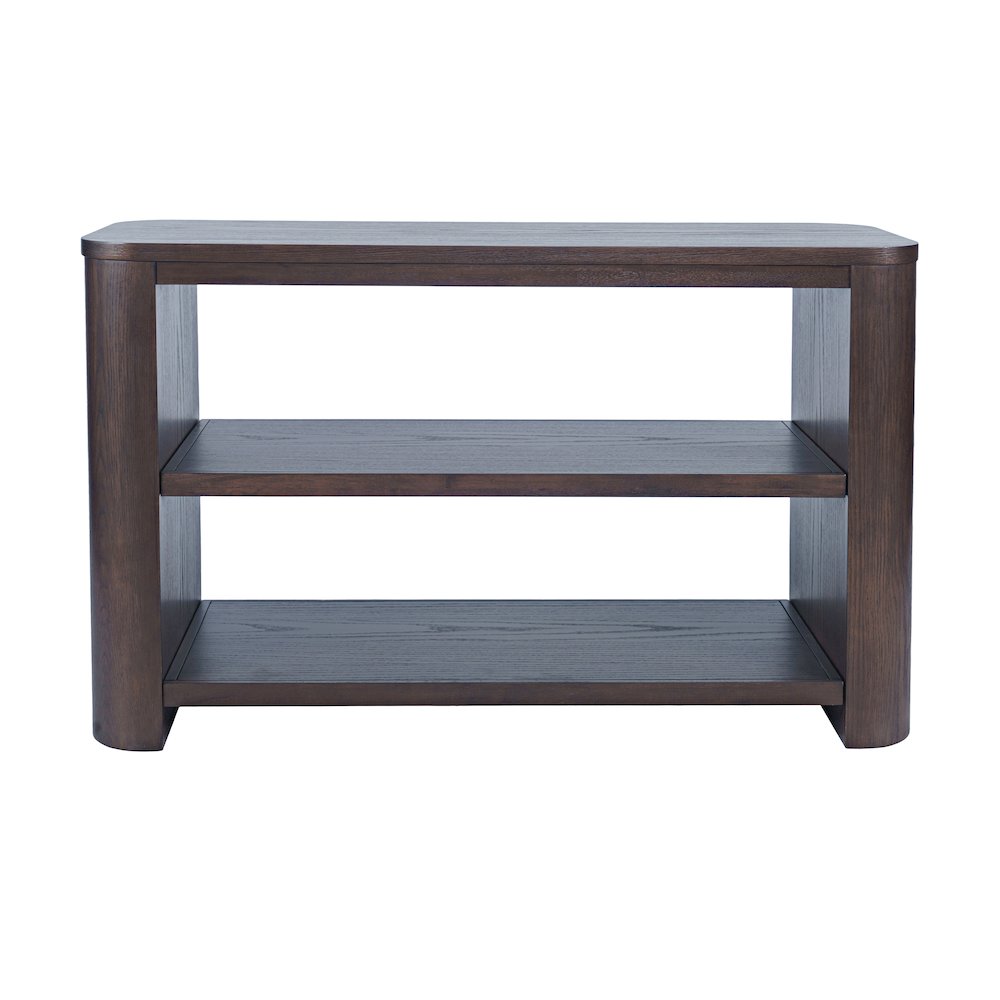 Janzen 50" Contemporary Modern Sofa Console Table with Open Storage Shelves. Picture 1
