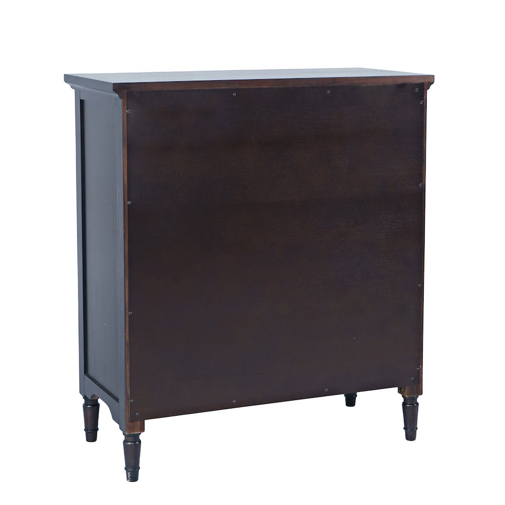 32" Slat Panel Door Accent Cabinet -Transitional Storage with Adjustable Shelves. Picture 7