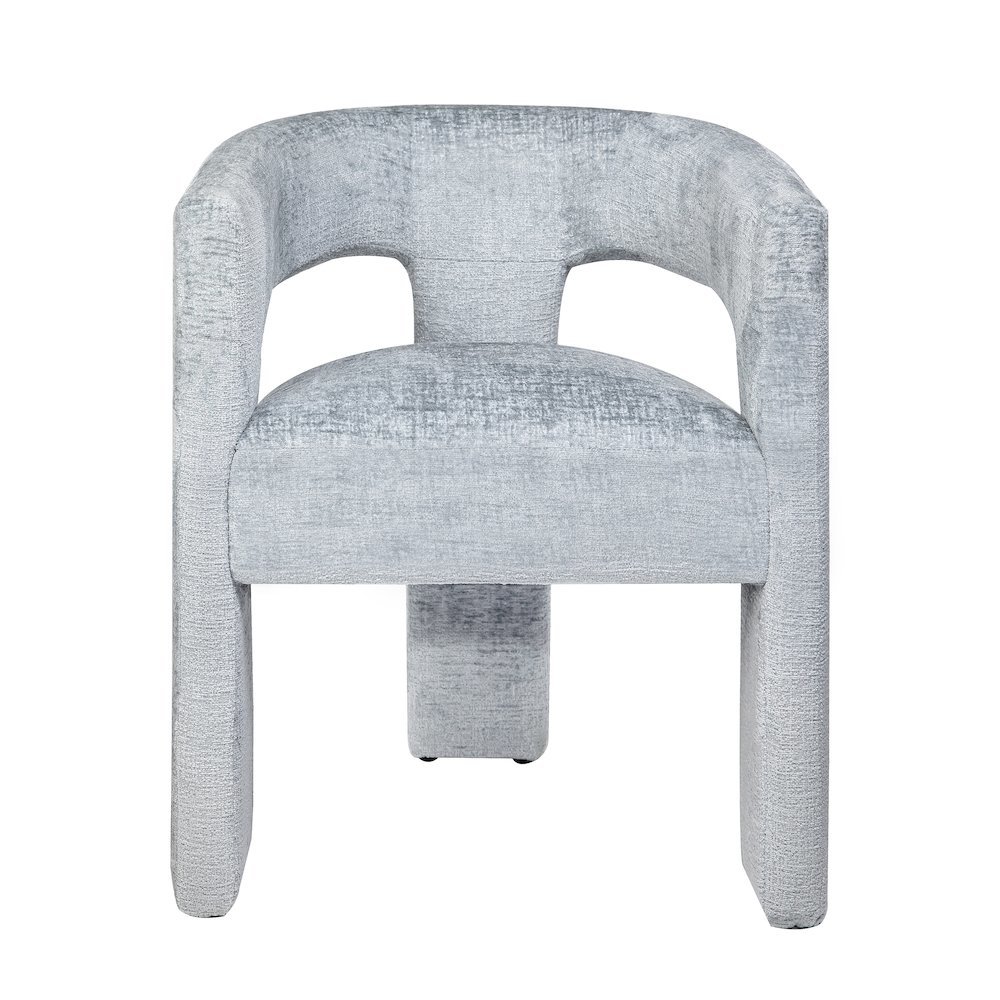 Gwen Modern Luxury Jacquard Fabric Upholstered Sculpture Armchair. Picture 1