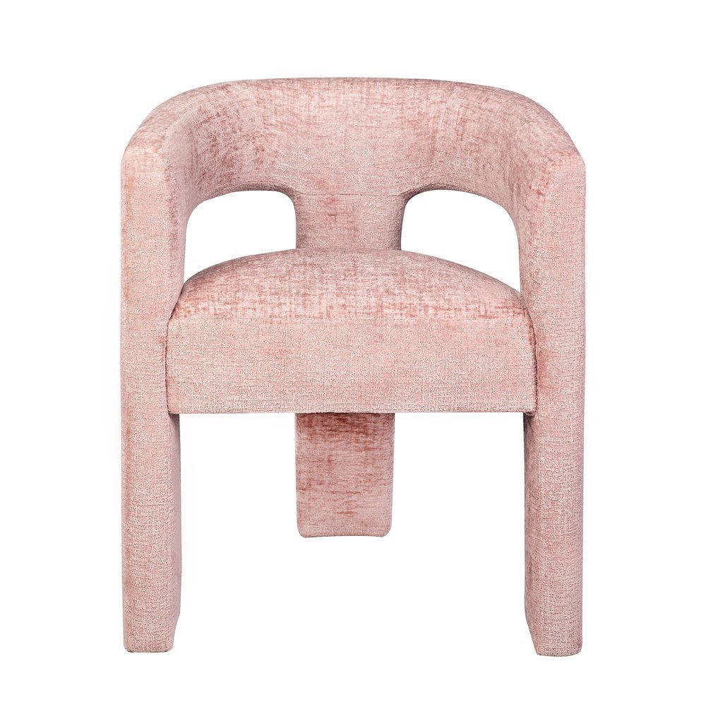 Gwen Modern Luxury Jacquard Fabric Upholstered Sculpture Armchair. Picture 1