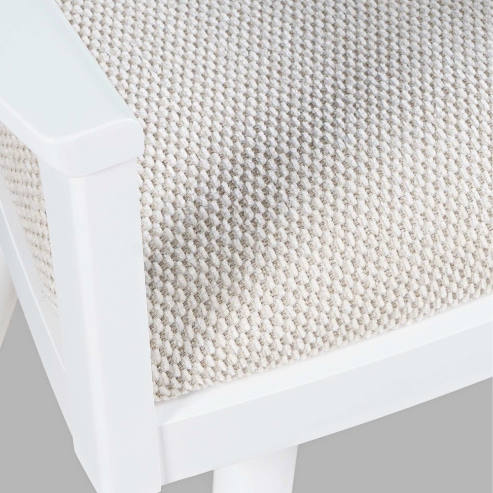 Axis Mid-Century Modern Upholstered Ladderback Swivel Dining Chair - Set of 2. Picture 4