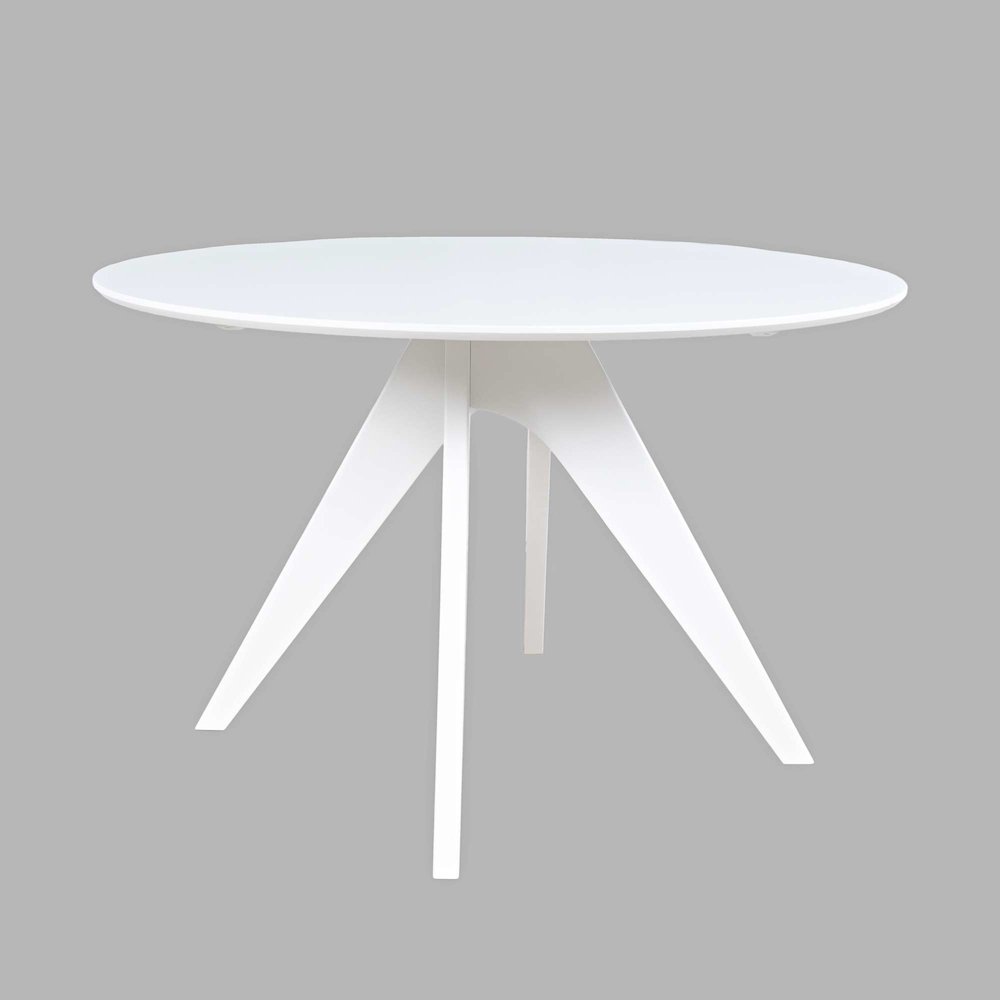 Axis Mid-Century Modern 47" Round Cross-Base Dining Table. Picture 1