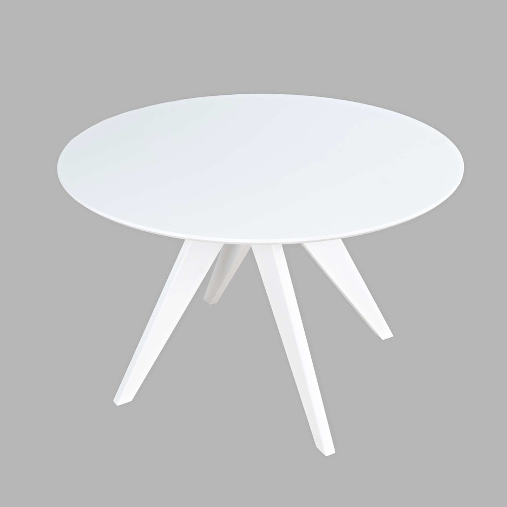 Axis Mid-Century Modern 47" Round Cross-Base Dining Table. Picture 3