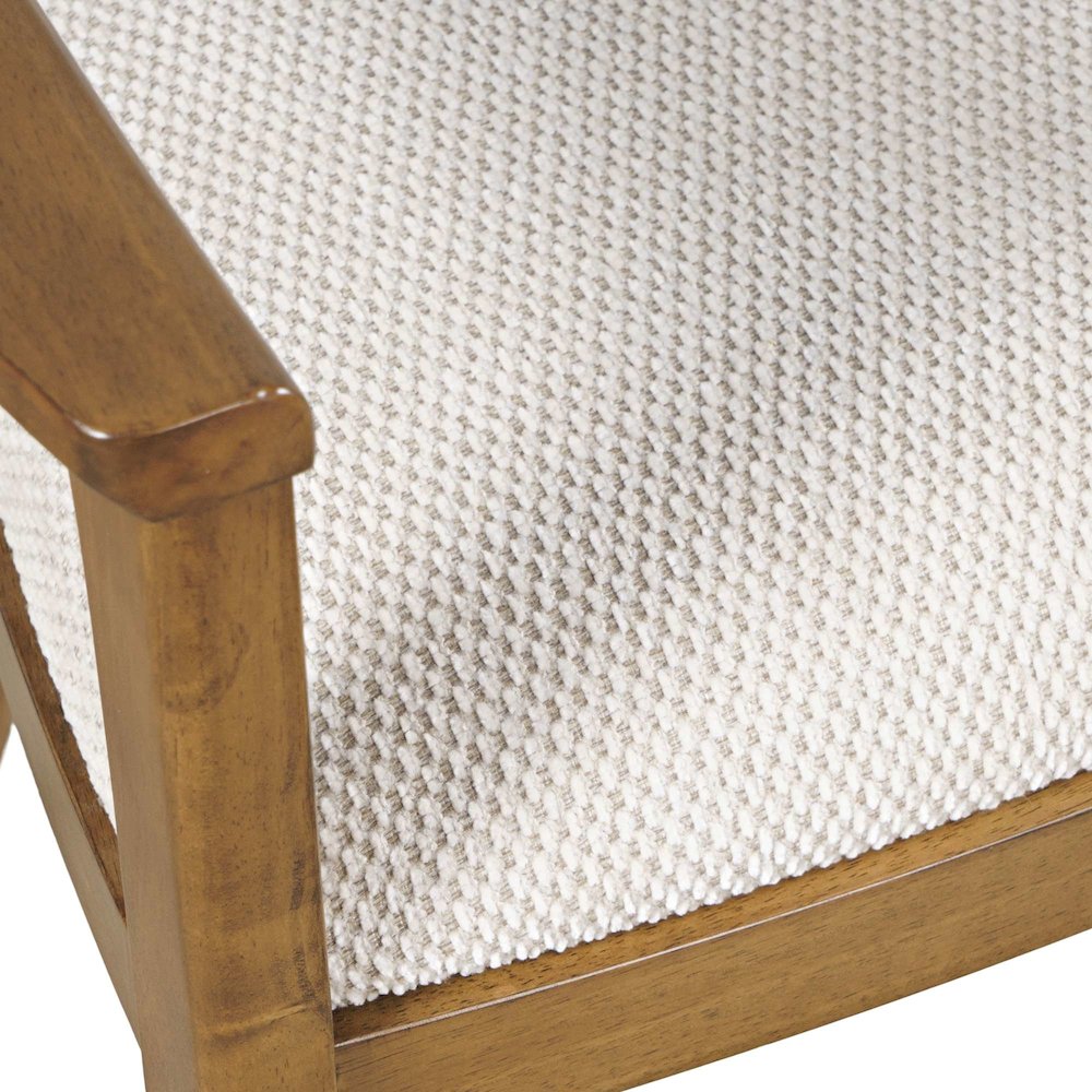 Axis Mid-Century Modern Upholstered Ladderback Swivel Dining Chair - Set of 2. Picture 4