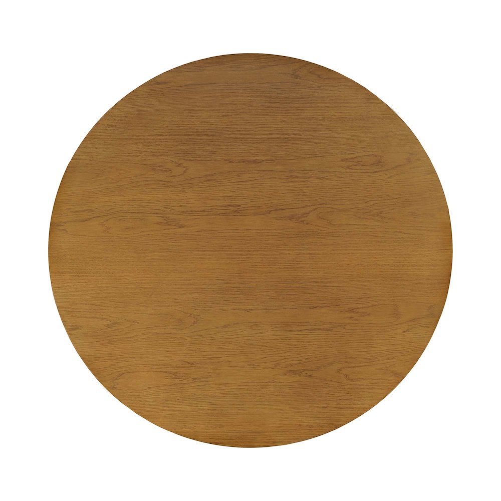 Axis Mid-Century Modern 47" Round Cross-Base Dining Table. Picture 5
