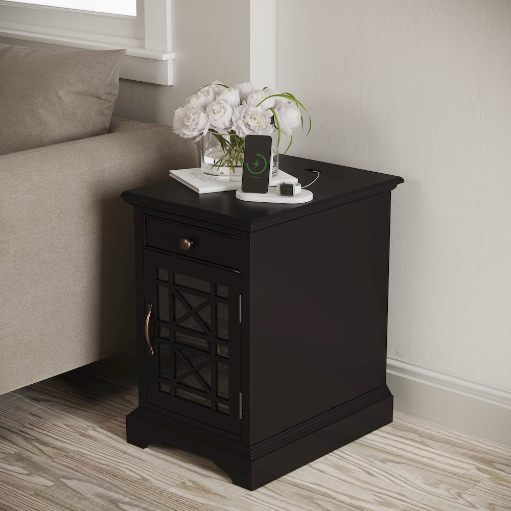 Craftsman USB Charging Chairside End Table. Picture 11