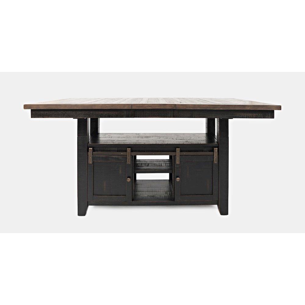 Reclaimed Pine 72" Farmhouse Counter Height Seven-Piece Dining Set. Picture 3