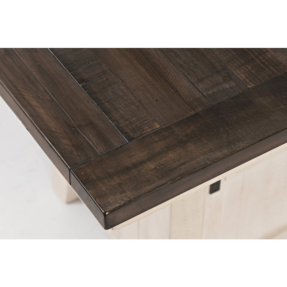 Rustic Reclaimed Solid Wood Farmhouse Adjustable Height 72" Dining Table. Picture 7