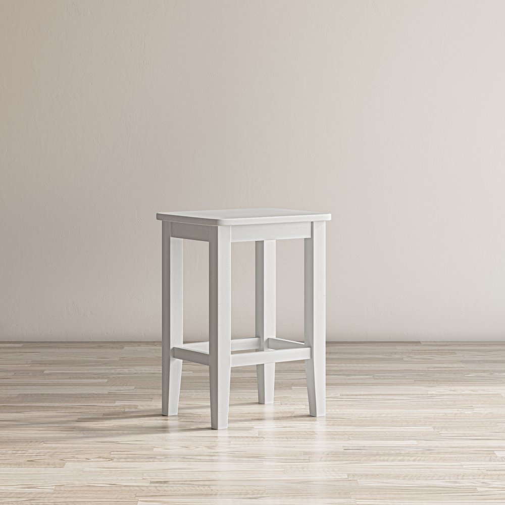 Coastal Wire-Brushed Acacia Three Piece Backless Counter Height Dining Set. Picture 14