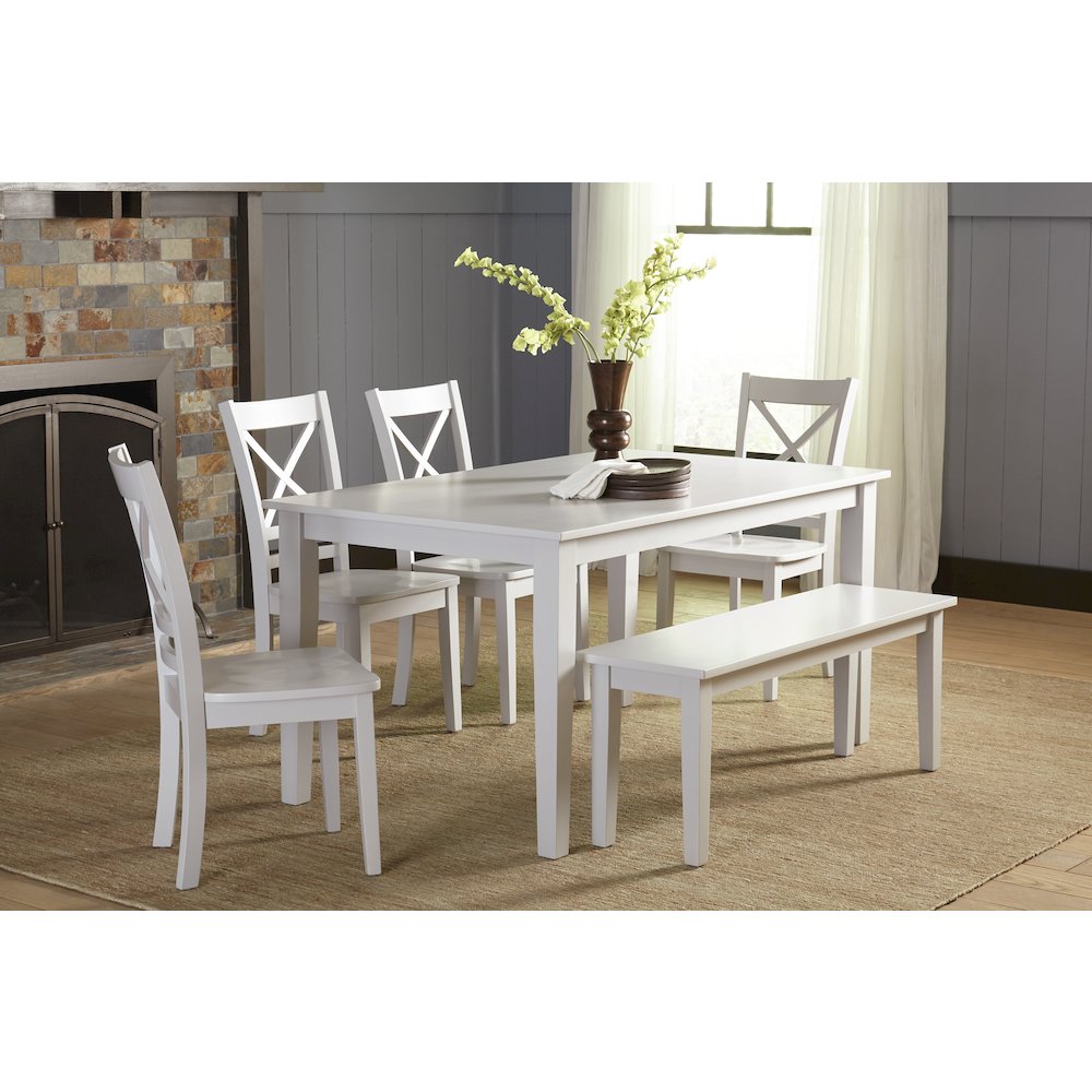 Simplicity Solid Wood Classic Cross-Back Dining Chair (Set of 2). Picture 7