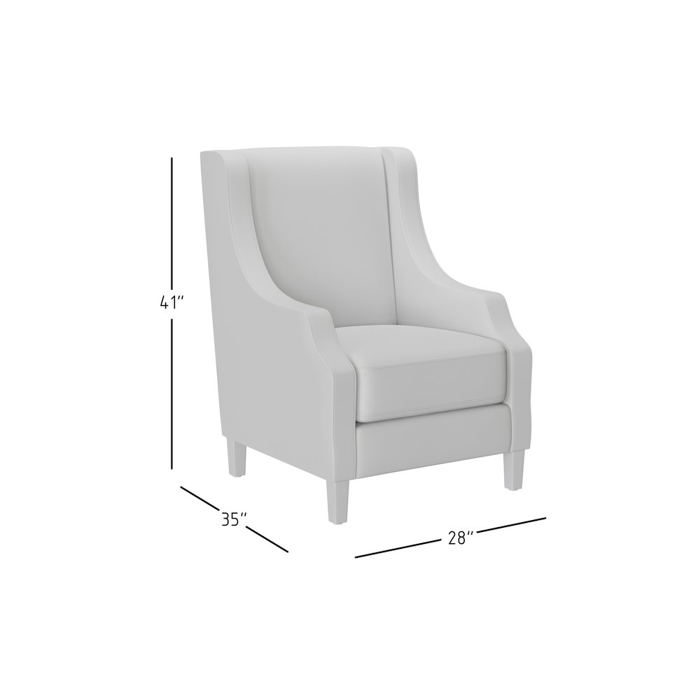 Paisley Fabric Transitional Upholstered Accent Chair with Nailhead Trim. Picture 7