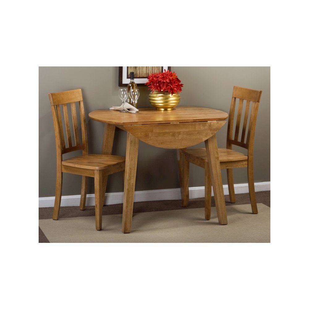 Simplicity Solid Wood Classic Round Drop-leaf Table. Picture 6