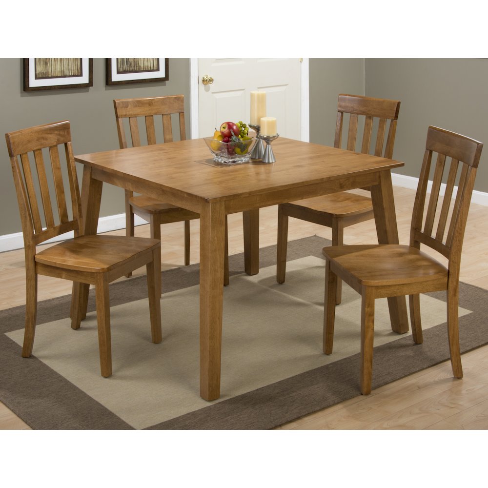 Simplicity Solid Wood Classic Slat Back Dining Chair (Set of 2). Picture 5