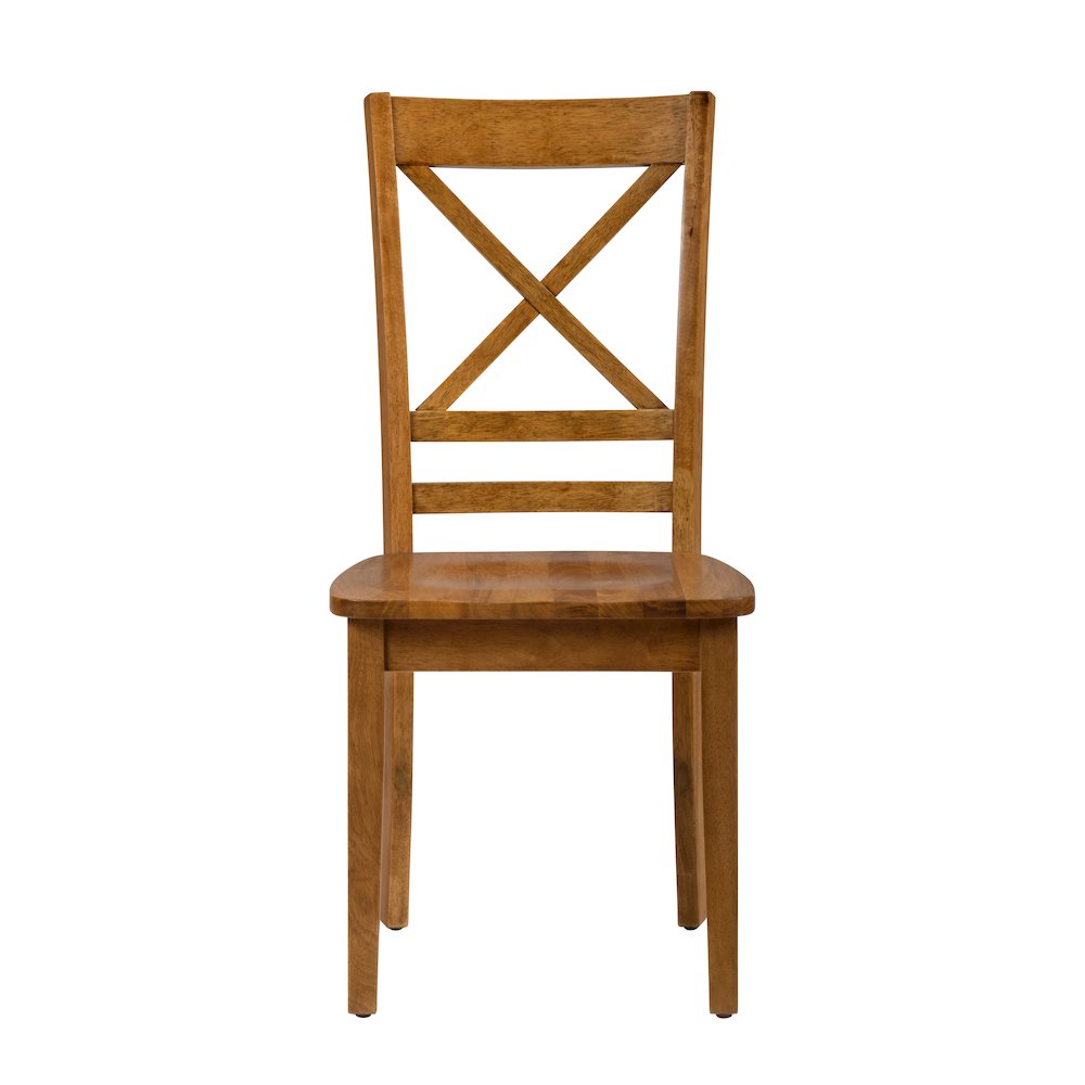 Simplicity Solid Wood Classic Cross-Back Dining Chair (Set of 2). Picture 1