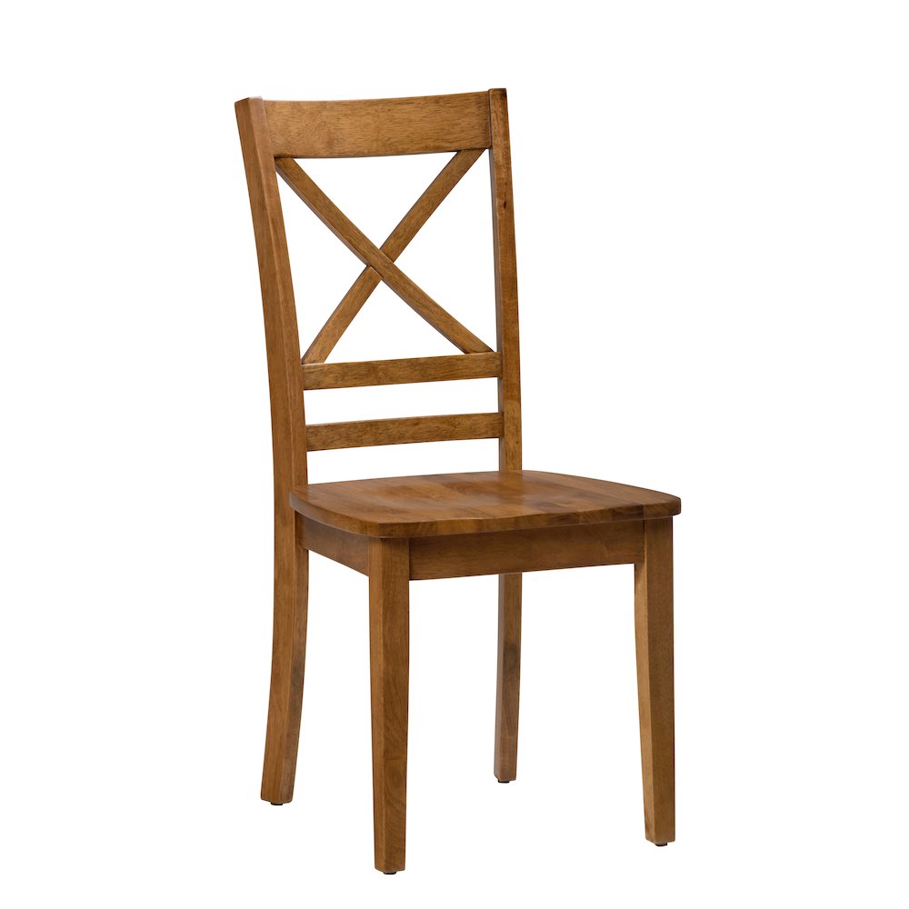 Simplicity Solid Wood Classic Cross-Back Dining Chair (Set of 2). Picture 3