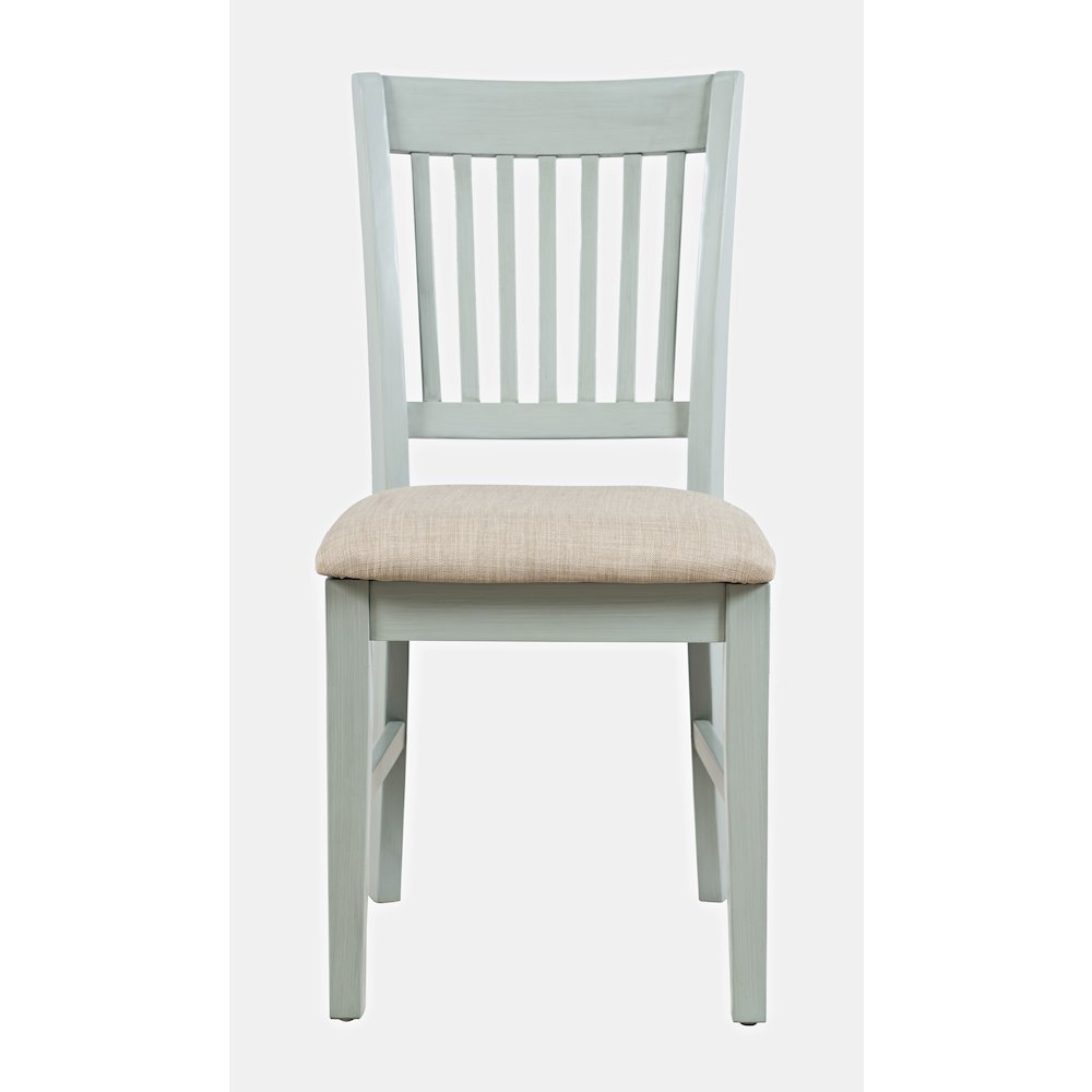 Craftsman Slat-Back Upholstered Desk Chair. Picture 1